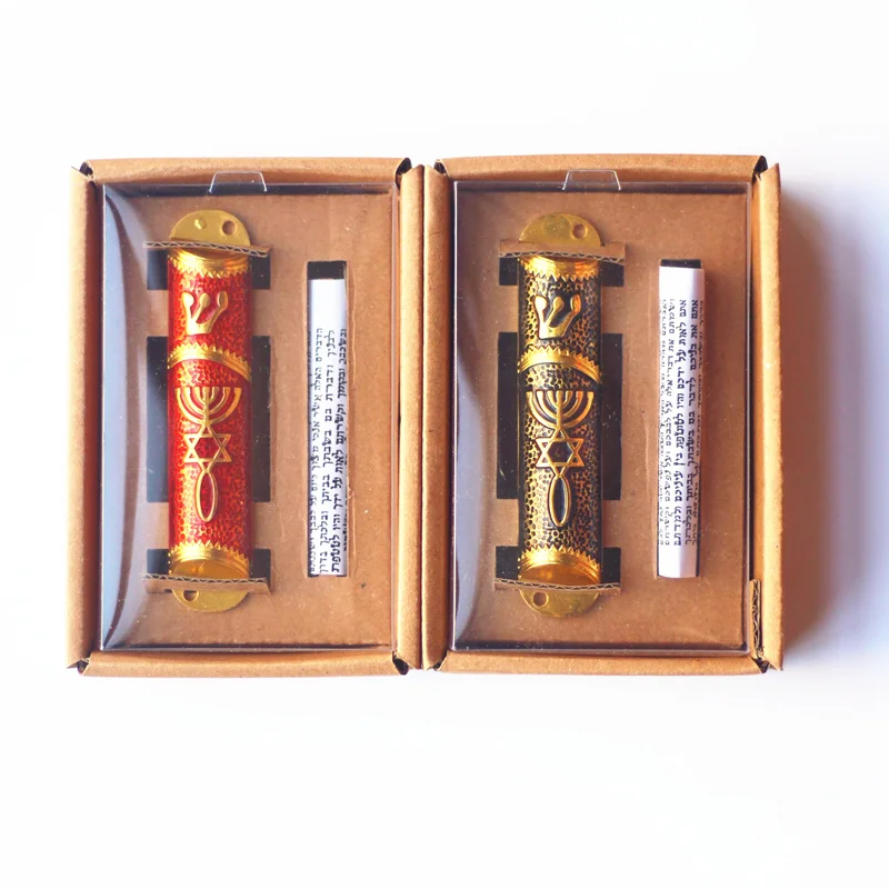 Mezuzah чехол Mezuza Parchment Scaroll на дверных постах еврейских домов и комнат