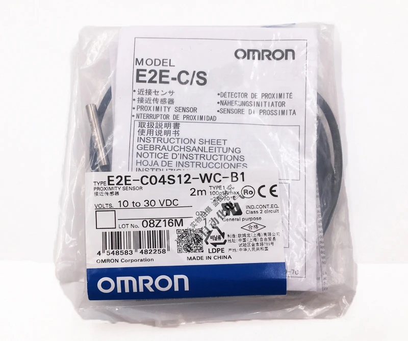 

Original authentic Omron proximity switch E2E-C04S12-WC-B1 instead of E2E-CR8B1
