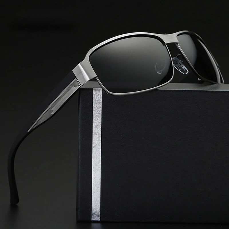 Unisex Square Polaroid Sunglasses Vintage Retro Sun Glasses Famous Brand polarized retro Feminino For Women Men | Аксессуары для