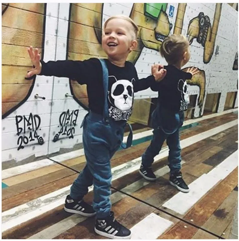 For Boys Girls Sweater T-Shirts Clothes Autumn Winter New Panda Bear Printing Tops Kids Sweatershirt Tees Clothing Full Sleeve 02