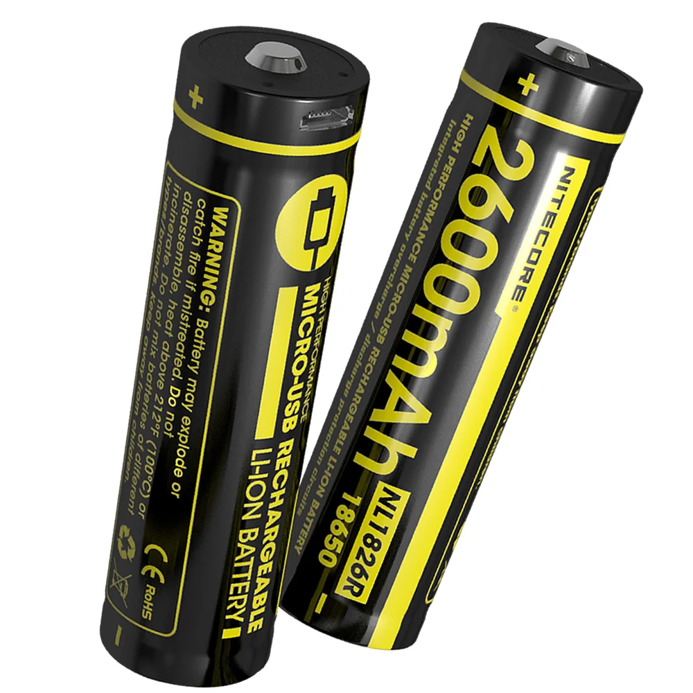 NITECORE 3400mAh высокопроизводительный литий-ионный аккумулятор с кнопкой сверху 18650 защищенный аккумулятор NL1834R с кабелем для зарядки