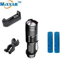 ZK30 LED Flashlight Lanterna Bicycle Bike Light CREE XM L2 3500LM Zoomable Front Torch Waterproof Torch Holder 18650 Battery