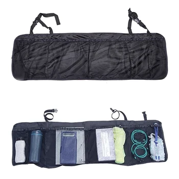 

Universal Car Rear Trunk Large Capacity Seat Back Storage Hanging Bags Oxford Mesh Bag Multi Pocket Auto Organizer Seat Back Bag