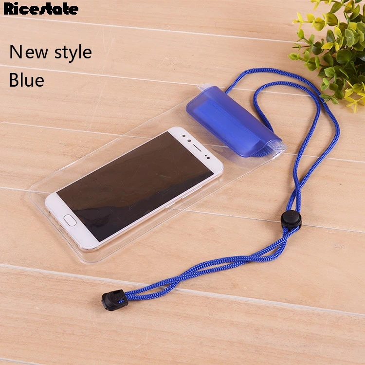 ПВХ водонепроницаемая сумка для дайвинга для мобильных телефонов подводный чехол для Asus Zenfone 2 Laser ZE550KL 3 4 5 GO Selfie Go - Цвет: New blue