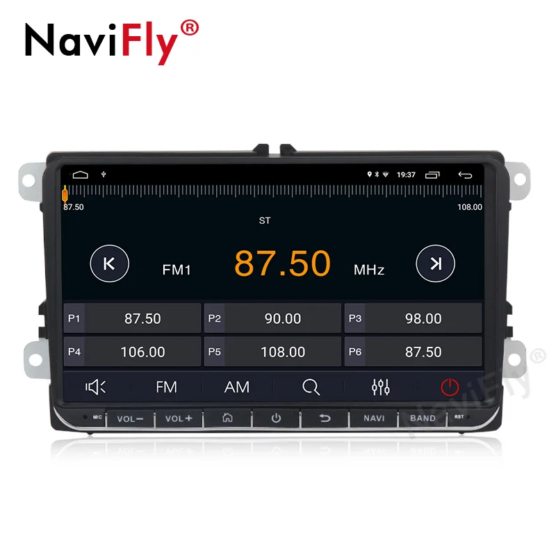 Cheap Navifly Android 9.1 car dvd multimedia player for VW Volkswagen/PASSAT b6 b7/Golf 5 6/TOURAN/POLO/SHARAN/BORA GPS Navigation SWC 2