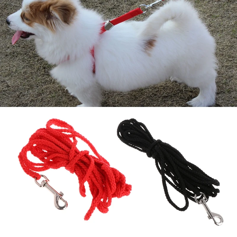 

Pet Dog Lead Leash Long Strap Nylon Rope Obedience Training Walking 1.5/6/10/15M