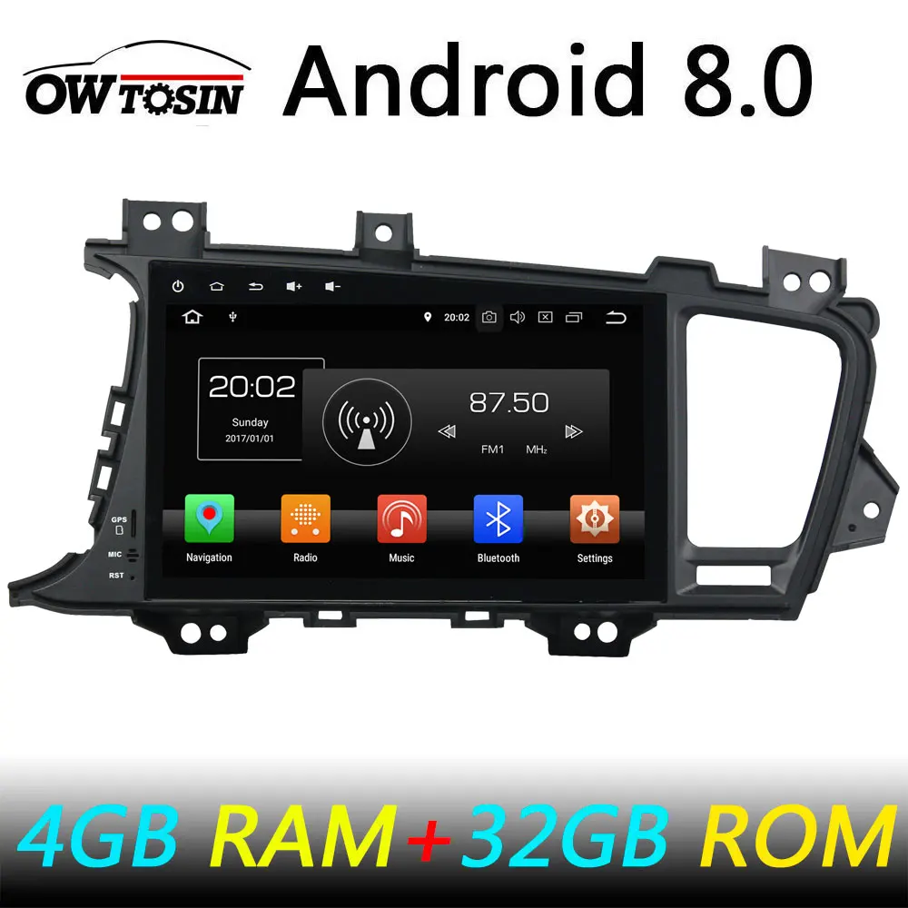 

Octa core Android 8.0/Quad Core Android 8.1 car dvd player for KIA Optima III (TF), K5 2010 - 2013 Car Radio Bluetooth GPS Navi