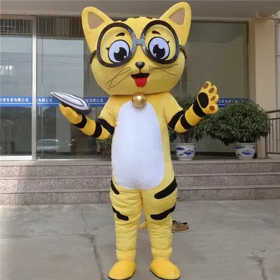 Костюм Кошки талисмана забавные маскаты с мультяшным персонажем карнавальный