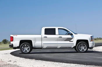 

For 2xStripes Pick Up Pickup Truck Tapered Vinyl Decal Hood Graphic Reflective Van Car Car styling