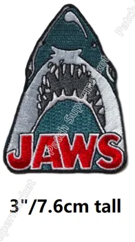 

3" JAWS SHERIFF BRODY Amity Island Uniform patches Embroidered Iron On Badge Horror Movie halloween cosplay costume clothing diy