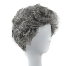 New fashion hair jewelry grandma gray 100g 27cm curly synthetic hair accessories extension for women’s cosplay wigs
