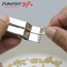 Рыболовный червь земляной червь, стальной материал, живой червь, зажим, наживка из нержавеющей стали, рыболовные аксессуары, рыболовные снасти