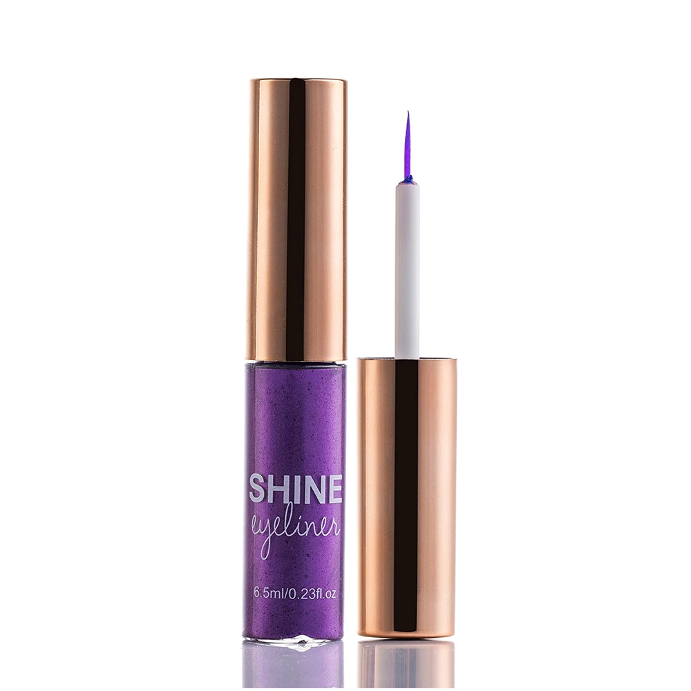 Makeup Liquid Glitter Eyeliner Shiny Eye Liners Eye Pigment Cosmetics - Цвет: Purple
