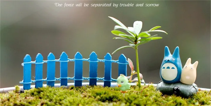 13 1Pcs Micro Landscape Small Wooden Fence DIY Flexible Figurines Miniatures Home Decoration Toy Jewelry Accessories