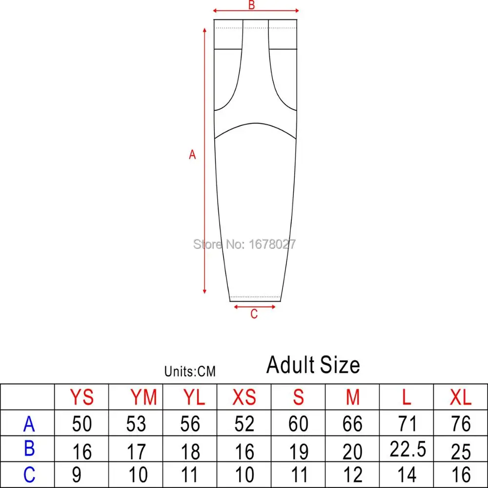 Softball Sock Size Chart