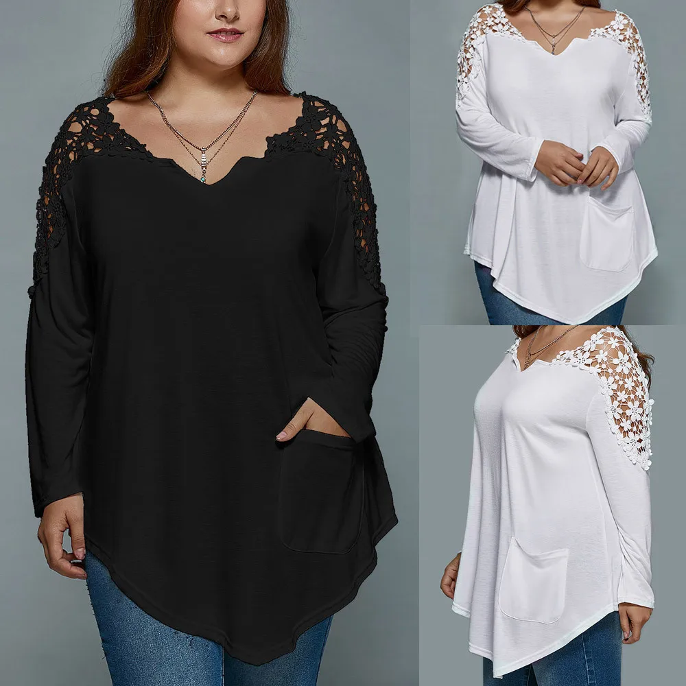 Aliexpress.com : Buy Plus Size Women Fashion Summer Long Sleeve Black ...