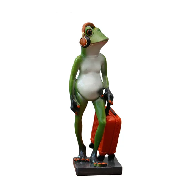 Creative Resin Frog Home Decor Figurines Handmade Crafts Tv Cabinet Creative Resin Frog Home Decor Figurines Handmade Crafts Tv Cabinet Ornaments Wine Cooler Simulation Personalized