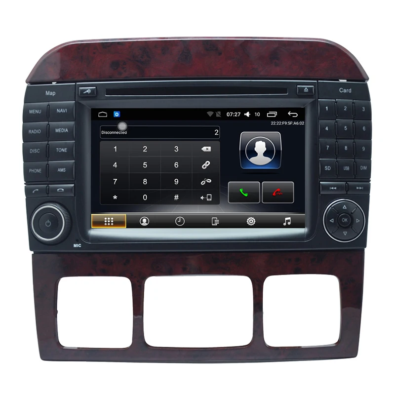 Discount Android 2Din 7inch DVD Car Audio Navigation System For Benz S W220 (1999-2006) Benz CL-W215(1998-2005) With Car Multimedia Playe 4