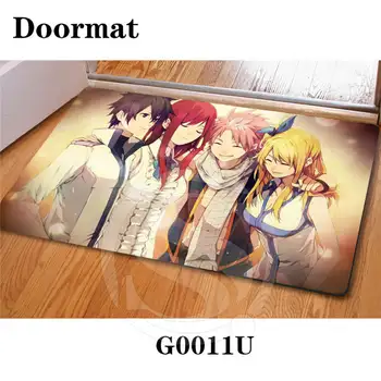 

Drop Shipping Custom FAIRY TAIL DoorMat Art Pattern Printed Carpet Floor Hall Bedroom Cool Pad Fashion Rug SQ0626-LRM9247