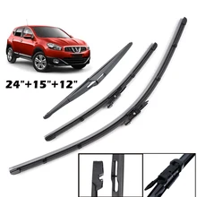 Misima Windschutzscheibenwischerblätter Für Nissan Qashqai Dualis J10 Vorne Hinten Fenster Wischer Klinge 2006-2013 2012 2011 2010