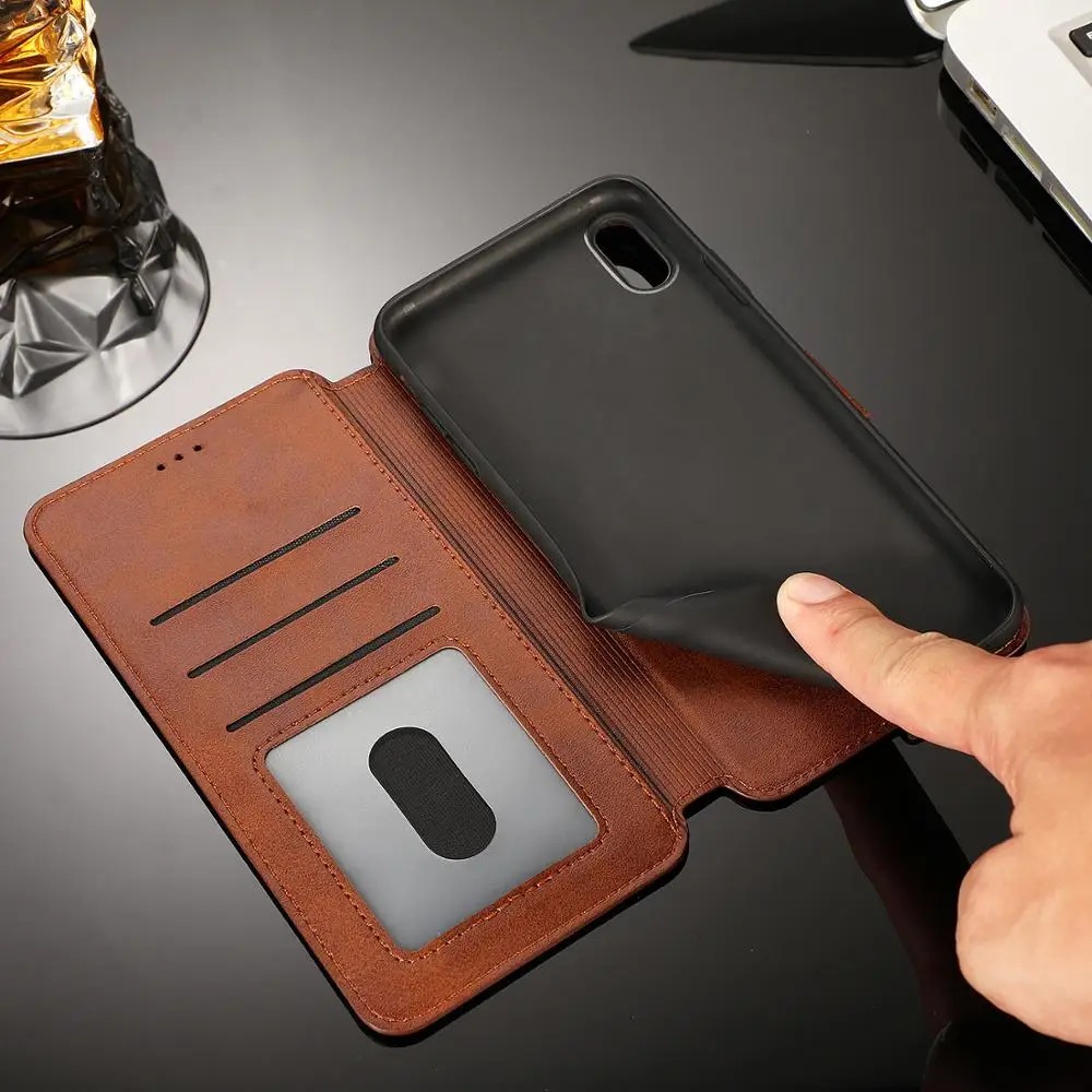 Кожаный магнитный чехол в стиле ретро для samsung Galaxy S10 S9 S8 Plus S10E Note 10+ 9 8, флип-бумажник из искусственной кожи, чехол для телефона