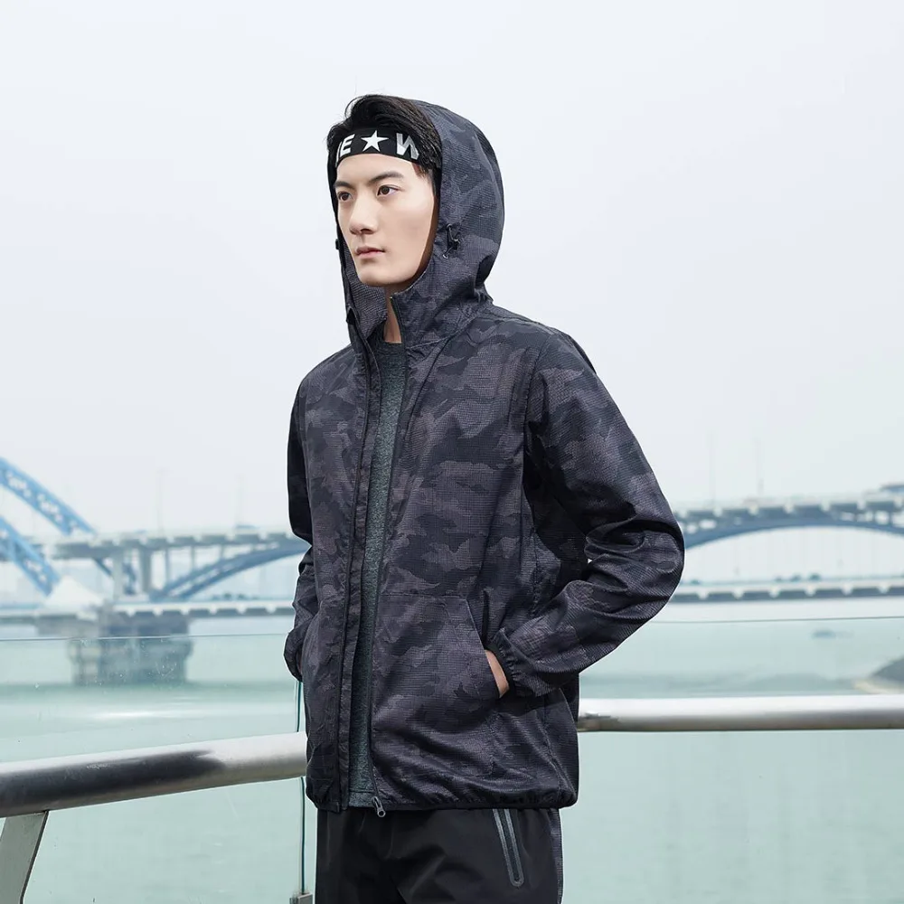  Xiaomi New ULEEMARK men trend Camouflage Quick drying jacket Reflective printing YKK zipper Casual 