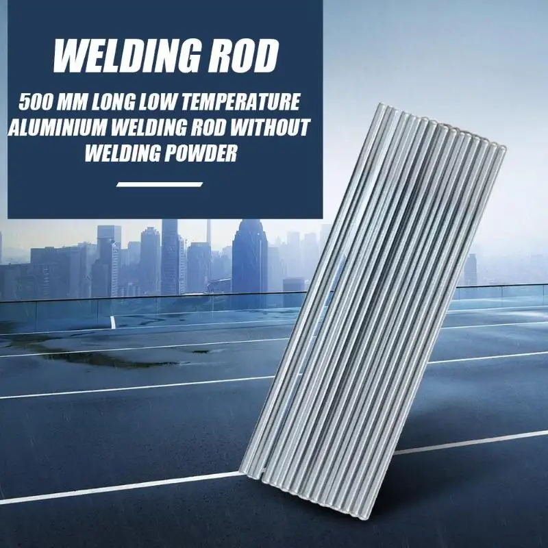 

10pcs Silver Low Temperature Aluminium Welding Rod Electrodes Super Easy Melt Welding Rods Steel Welding Soldering Supplies