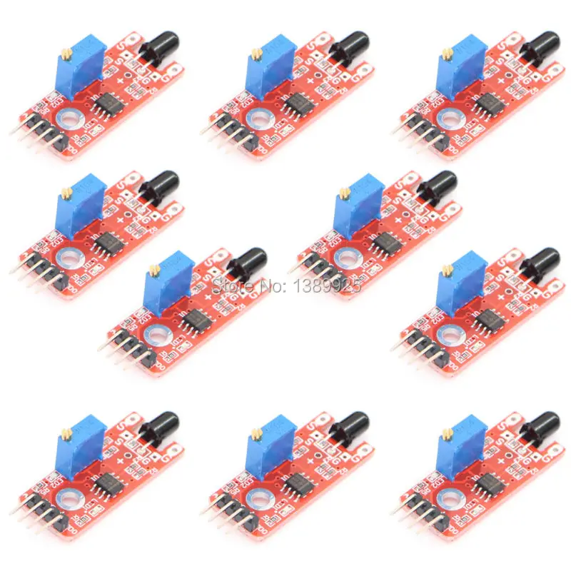 

Free Shipping KY-026 10pcs/lot Flame Sensor Module IR Sensor Detector Smartsense For Temperature Detecting Suitable