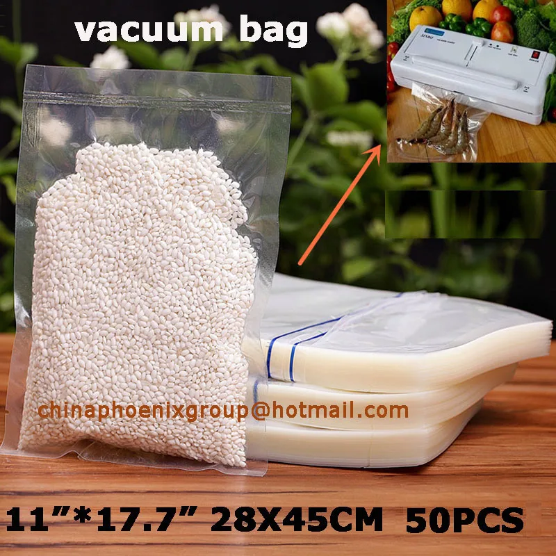 vacuum bags for food 50pcs plastic food packing bag PP flat seal vacuum