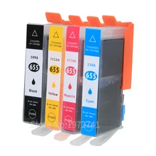 Принтер картриджи с чип для HP 655 совместимый для hp deskjet 4615 4625 CZ109AE CZ110AE CZ111AE CZ112AE принтеры