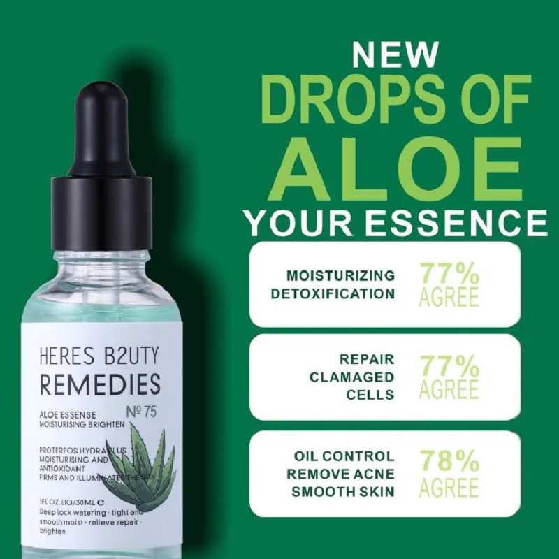 HERES B2UTY Hyaluronic Acid Moisturizer Aloe Vera Pure Liquid Essence