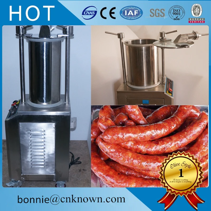 304 Stainless Steel electric sausage stuffer maker hydraulic sausage filling machine ham sausage