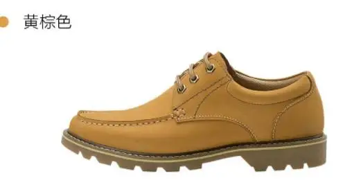 Xiaomi Mijia/Повседневная рабочая обувь из водонепроницаемой кожи; Теплая обувь на толстой подошве; прошитая вручную Зимняя мужская обувь - Цвет: brown 42