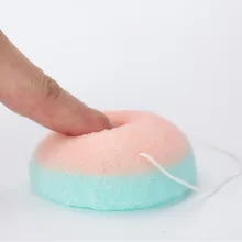 1 шт. спонж-Конняку натуральный Конняку прибор для отшелушивания омертвевших клеток кожи лица мыть спонж для очищения рукава-крылышки губка очищающее средство для кожи инструменты