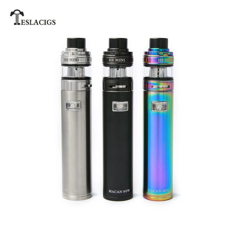 

Original Teslacigs Macan 90W Kit 2ml H8 Mini tank Electronic Cigarette Tesla Macan 90W MOD Vape Pen