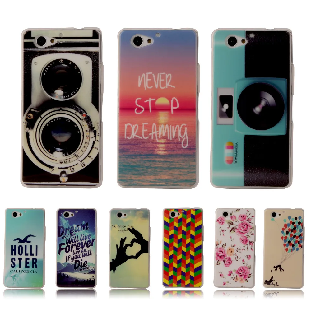 Cute Printing Silicone Soft Case Back Cover For SONY