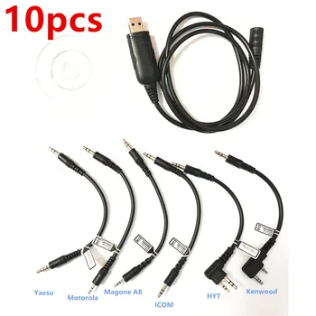 

10 pcs Multi function USB programming cable for Wouxun Puxing Tyt Linton Quansheng Baofeng walkie Talkie