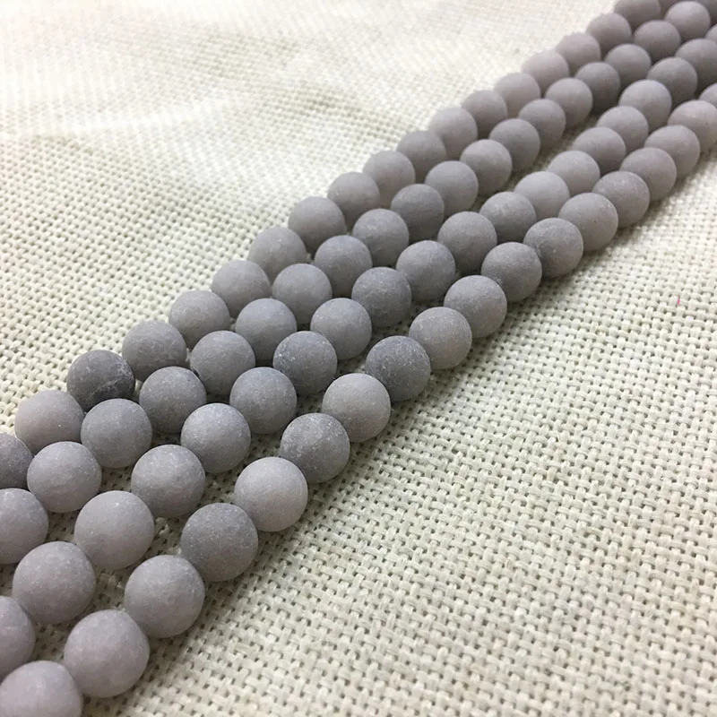 

bijoux bowknot making Charms kolye grey matt natural stone bracelet jewelry findings dull polish spacers loose beads necklace