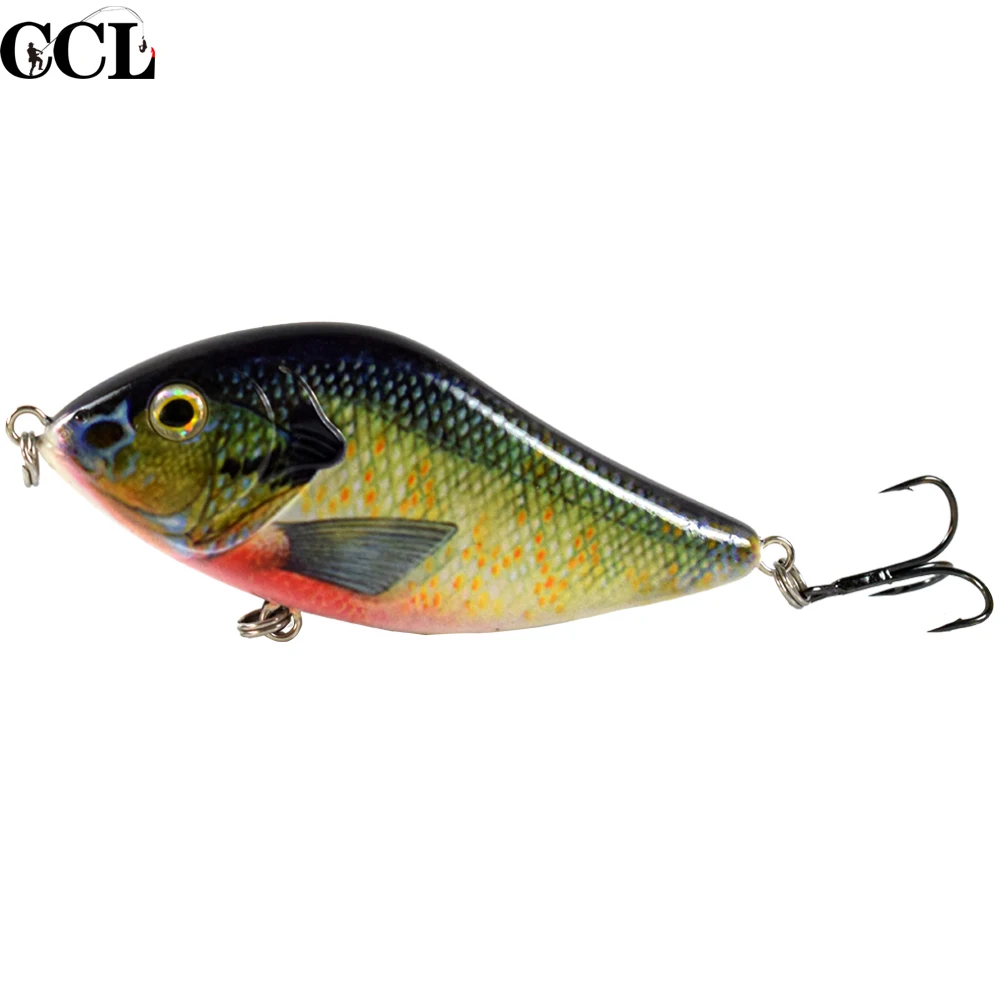 

100MM 45G Slow Sinking Jerkbait Fishing Lure Slider Swim Action Hard Body Jerk Bait for Pike Musky Fishing