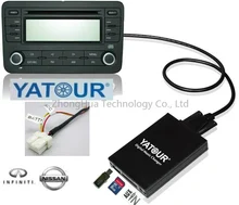 Yatour Digital Music Car Audio For Nissan Xtrail Teana Patrol CD Changer adapter Bluetooth USB SD AUX MP3 media player interface