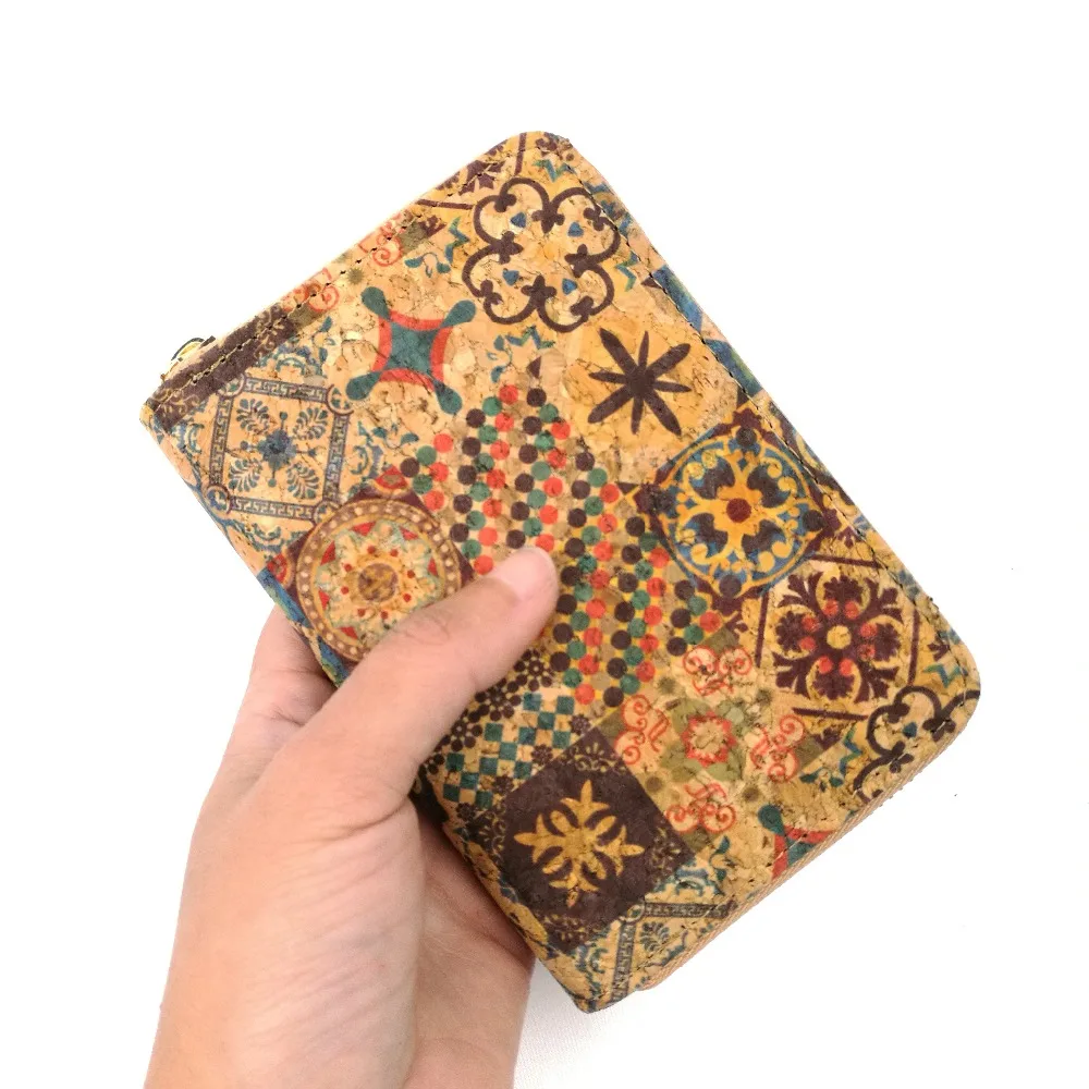 Portugal natural cork short wallet for women (17)