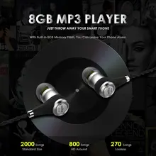 Mifo шейным спортивные наушники I2 магнитные стерео беспроводные наушники Поддержка бег Bluetooth гарнитура mp3 8G запись с микрофоном