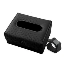 PU кожаный ремень пряжка портативная складная коробка ткани отель автомобиль офис насосная салфетница