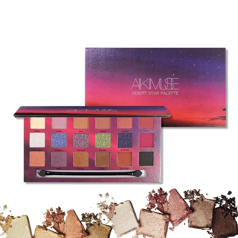 

18 Colors Nude Makeup Eye shadow Palette Waterproof Eye Pigment Make up Brush Palette Set Cosmetics