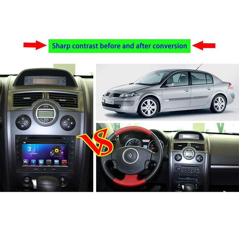 Perfect Liislee Android Car Bluetooth Stereo GPS Navigation Car player For Renault Megane 2003~2010 Multimedia Audio Video Radio 2