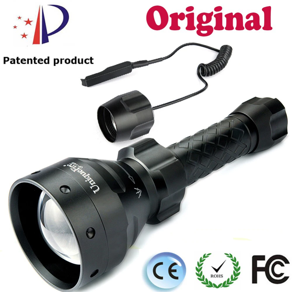 

UniqueFire 1405 IR 850nm Rechargeable Led Flashlight Zoomable Rechargeable Torch And Pressure Switch For Night Vision Hunting