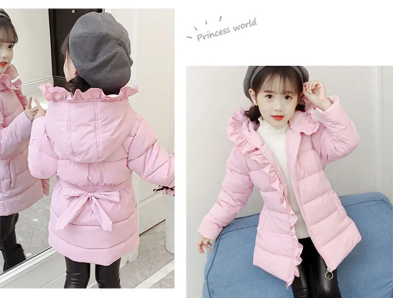 big girls coats winter 2018 ruffles patchwork Cotton Jackets little Girls Fashion Hooded Warm Jacket kids clothes pink grey 5 6 7 8 9 10 11 12 13 14 15 years big baby  girl child coat winter coat for children (4).jpg