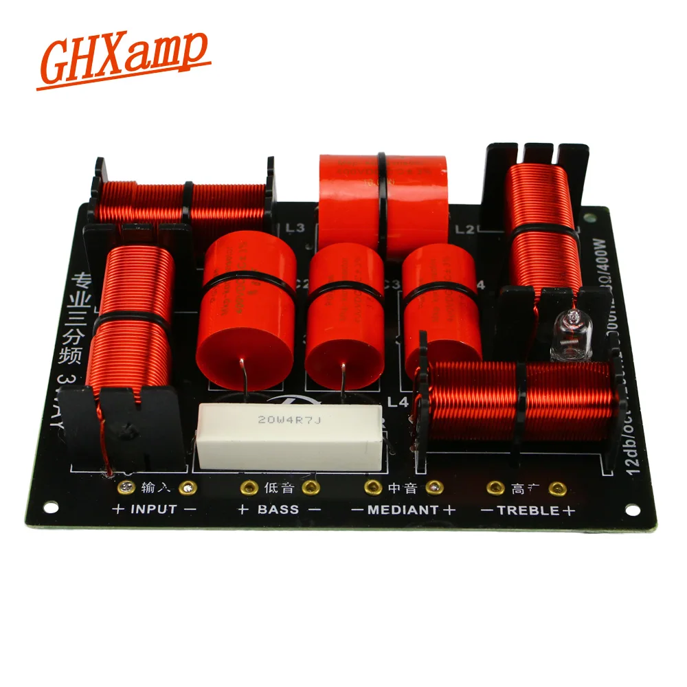 Ghxamp 400w 3 Way Crossover Hifi Tweeter Midange Woofer Speaker Crossover  1250h/5000hz With High-pitched Protection 1pc - Speaker Accessories -  AliExpress