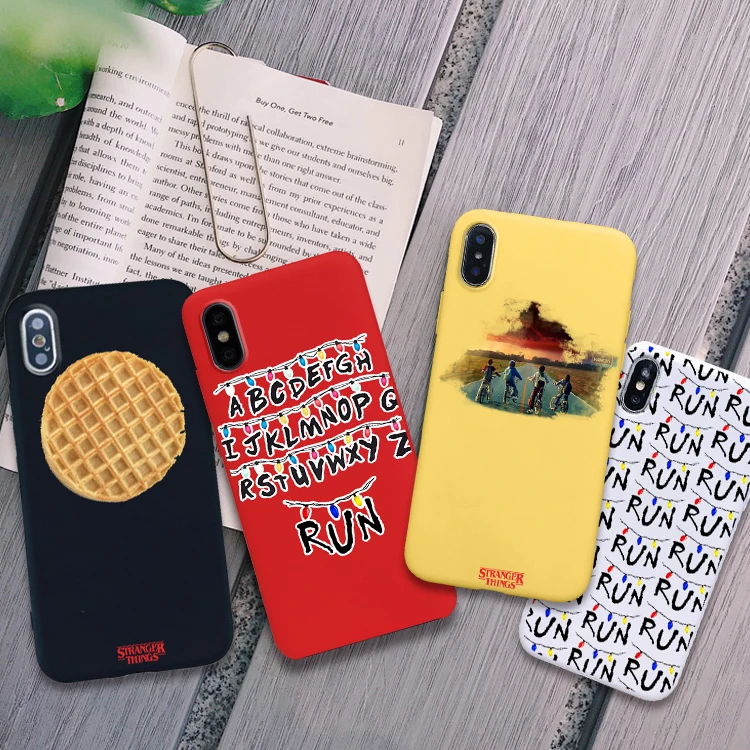 

stranger things soft Silicone Candy Color cover cell phone case for iPhone X XR XS MAX 6 7 8 plus 6s for Apple best Housing