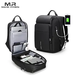 Mark Ryden 15 дюймов рюкзак для ноутбука для мужчин водостойкий Функциональная сумка с USB портом мужской рюкзак для путешествий деловая сумка